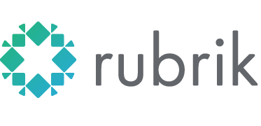 This is the logo of Rubrik, a company that provides cloud data management and backup solutions for businesses.