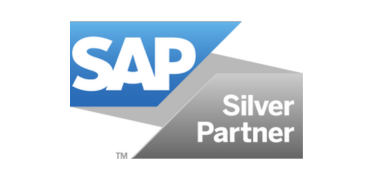 SAP Silver Partner logo in blue and silver, indicating Aptimized's certified partnership with SAP.
